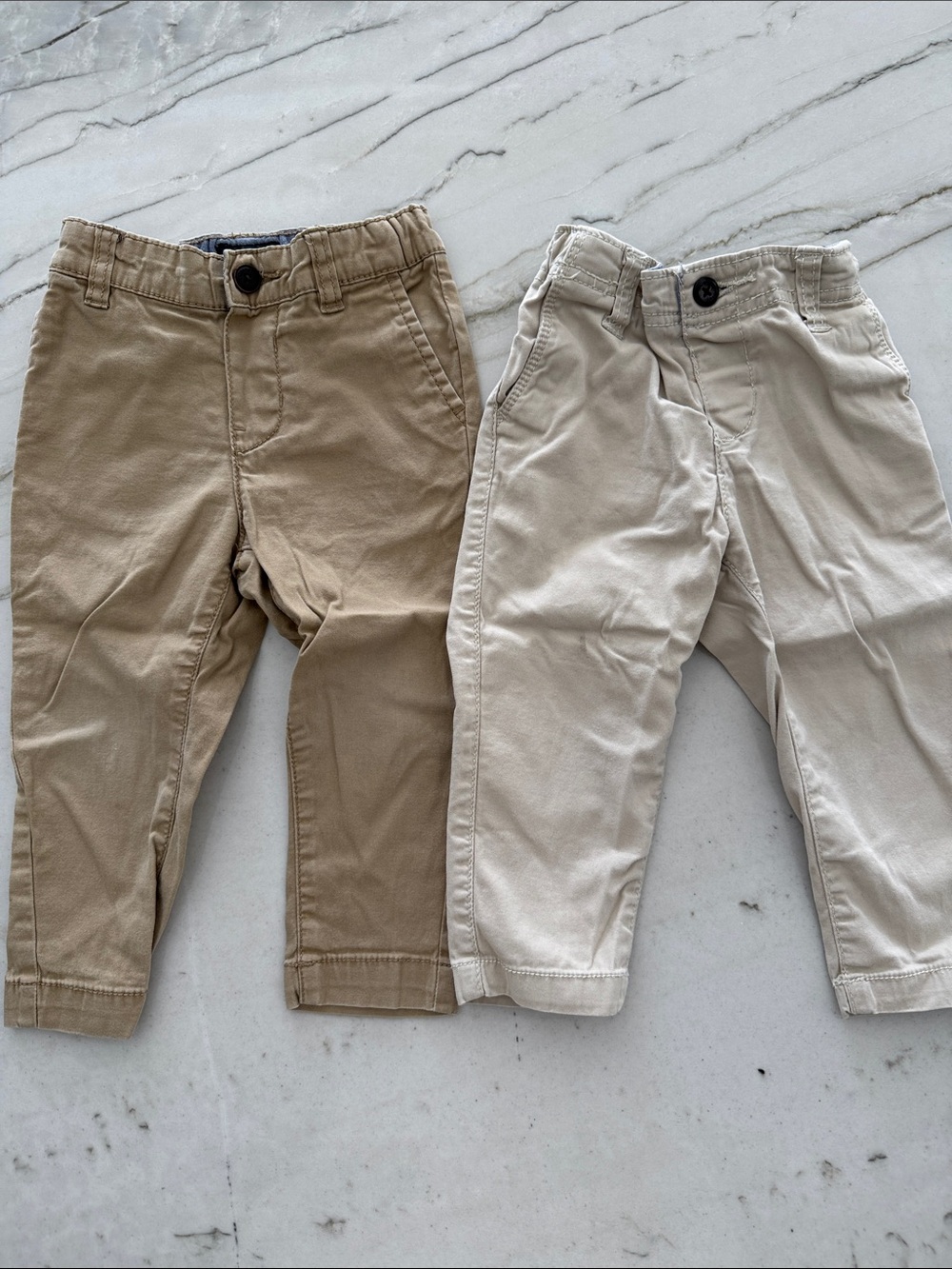 OshKosh B'gosh Tan and Light Beige Chino Pants - 2 Pack